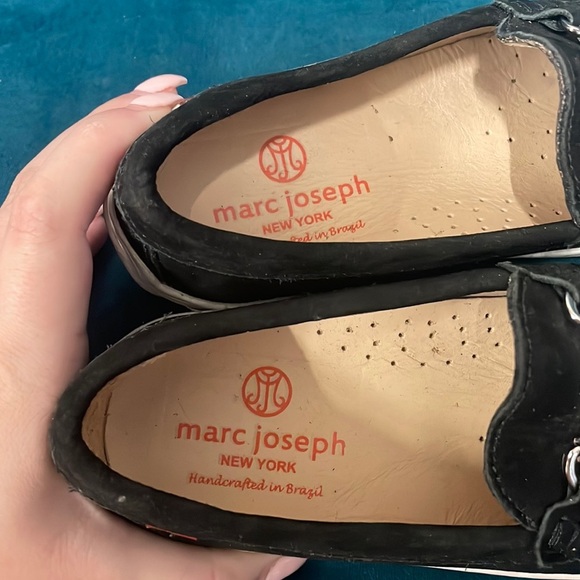 Marc Joseph Black Suede Leather Loafers - Picture 2 of 7